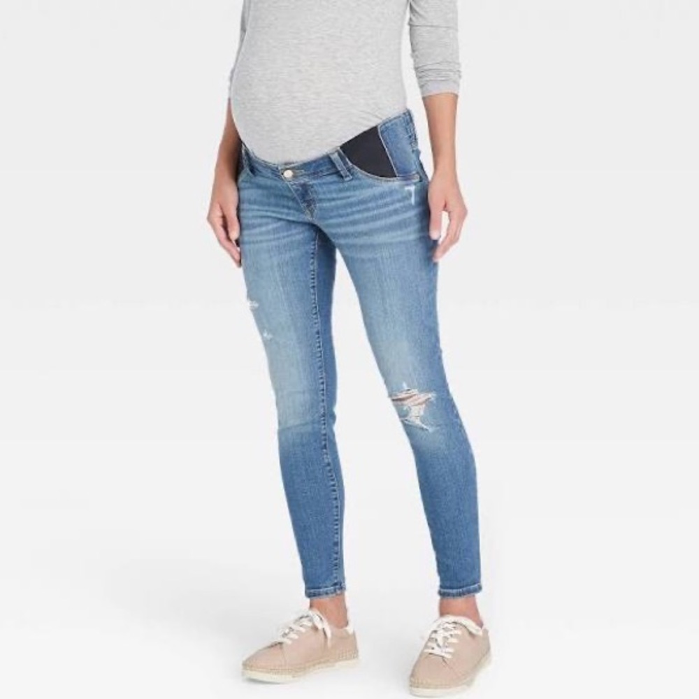 Isabel Maternity Low Rise Distressed Jegging